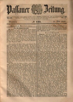 Passauer Zeitung Montag 15. Mai 1848