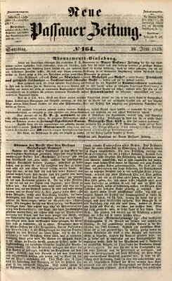 Neue Passauer Zeitung (Passauer Zeitung) Samstag 16. Juni 1849