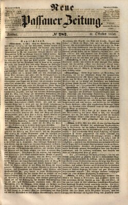 Neue Passauer Zeitung (Passauer Zeitung) Freitag 11. Oktober 1850