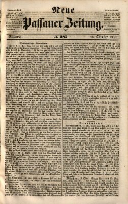 Neue Passauer Zeitung (Passauer Zeitung) Mittwoch 16. Oktober 1850