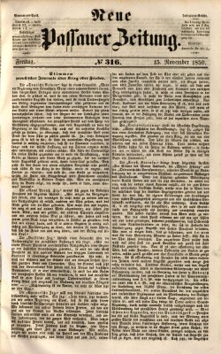 Neue Passauer Zeitung (Passauer Zeitung) Freitag 15. November 1850