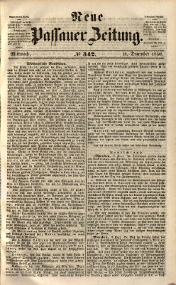 Neue Passauer Zeitung (Passauer Zeitung) Mittwoch 11. Dezember 1850