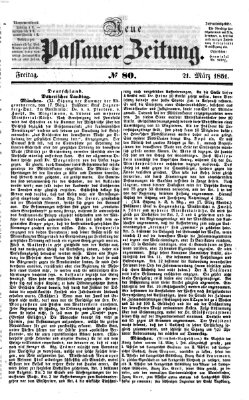 Neue Passauer Zeitung (Passauer Zeitung) Freitag 21. März 1851