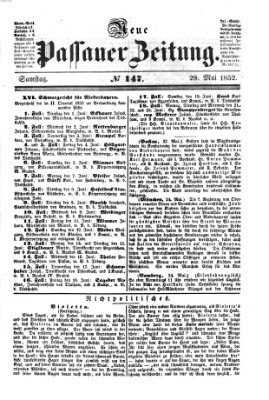 Neue Passauer Zeitung (Passauer Zeitung) Samstag 29. Mai 1852