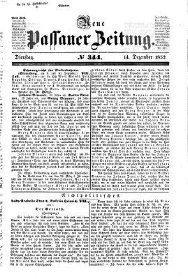 Neue Passauer Zeitung (Passauer Zeitung) Dienstag 14. Dezember 1852