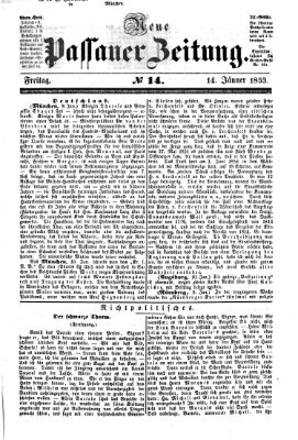 Neue Passauer Zeitung (Passauer Zeitung) Freitag 14. Januar 1853