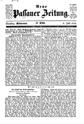 Neue Passauer Zeitung (Passauer Zeitung) Samstag 8. Juli 1854