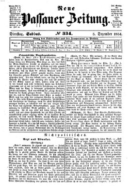 Neue Passauer Zeitung (Passauer Zeitung) Dienstag 5. Dezember 1854