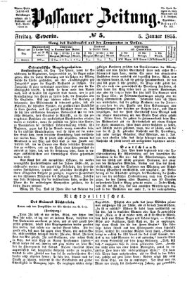 Passauer Zeitung Freitag 5. Januar 1855