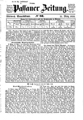Passauer Zeitung Mittwoch 21. März 1855