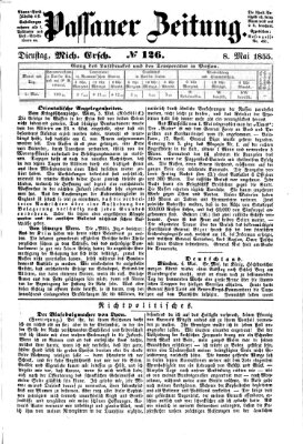 Passauer Zeitung Dienstag 8. Mai 1855