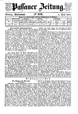 Passauer Zeitung Montag 4. Juni 1855