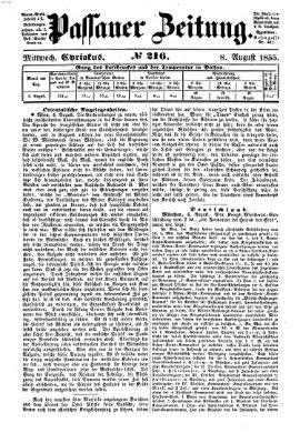 Passauer Zeitung Mittwoch 8. August 1855