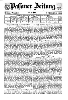 Passauer Zeitung Freitag 7. September 1855