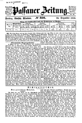 Passauer Zeitung Freitag 28. Dezember 1855