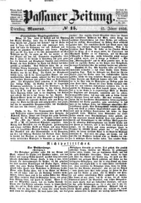 Passauer Zeitung Dienstag 15. Januar 1856