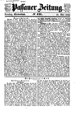 Passauer Zeitung Dienstag 13. Mai 1856