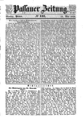 Passauer Zeitung Montag 19. Mai 1856