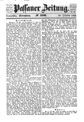 Passauer Zeitung Donnerstag 30. Oktober 1856