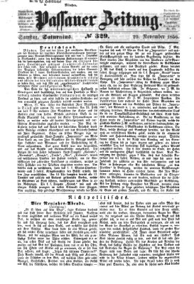 Passauer Zeitung Samstag 29. November 1856