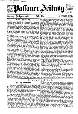 Passauer Zeitung Montag 19. Januar 1857