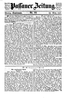 Passauer Zeitung Montag 30. März 1857