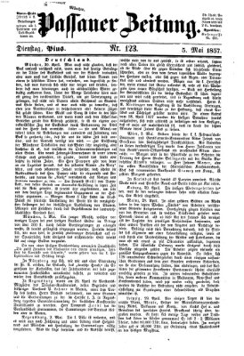 Passauer Zeitung Dienstag 5. Mai 1857