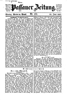 Passauer Zeitung Montag 29. Juni 1857