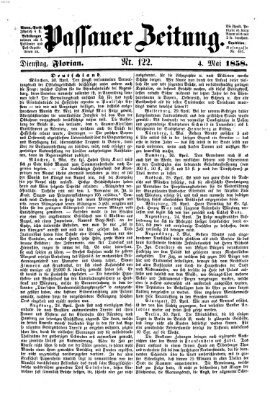 Passauer Zeitung Dienstag 4. Mai 1858