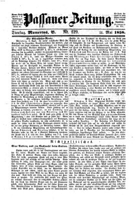 Passauer Zeitung Dienstag 11. Mai 1858