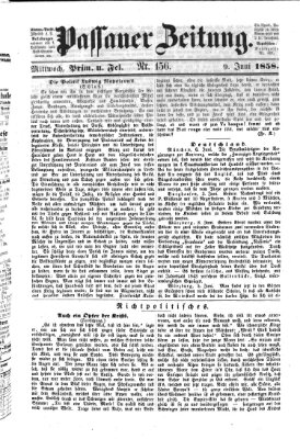 Passauer Zeitung Mittwoch 9. Juni 1858