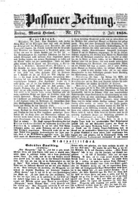 Passauer Zeitung Freitag 2. Juli 1858
