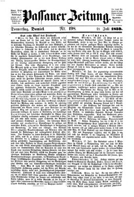 Passauer Zeitung Donnerstag 21. Juli 1859