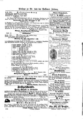 Passauer Zeitung Sonntag 16. Dezember 1860