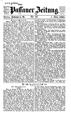Passauer Zeitung Freitag 8. März 1861