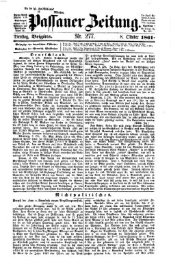 Passauer Zeitung Dienstag 8. Oktober 1861