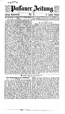 Passauer Zeitung Freitag 3. Januar 1862