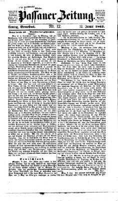 Passauer Zeitung Sonntag 12. Januar 1862