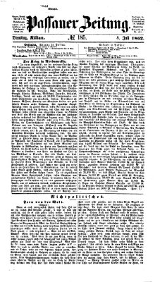Passauer Zeitung Dienstag 8. Juli 1862