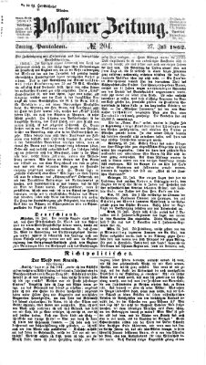 Passauer Zeitung Sonntag 27. Juli 1862