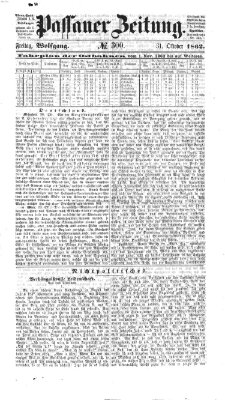 Passauer Zeitung Freitag 31. Oktober 1862