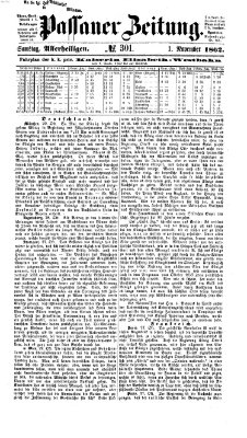 Passauer Zeitung Samstag 1. November 1862