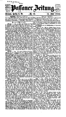 Passauer Zeitung Mittwoch 14. Januar 1863