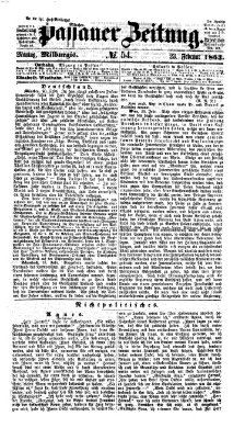 Passauer Zeitung Montag 23. Februar 1863