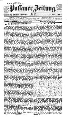 Passauer Zeitung Donnerstag 9. April 1863