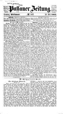 Passauer Zeitung Dienstag 26. Mai 1863