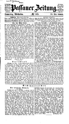 Passauer Zeitung Donnerstag 28. Mai 1863