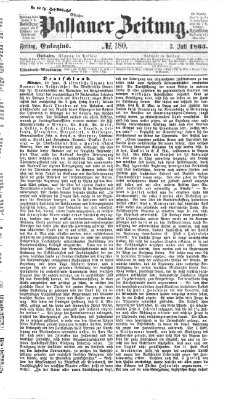 Passauer Zeitung Freitag 3. Juli 1863