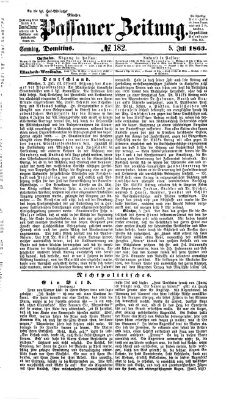 Passauer Zeitung Sonntag 5. Juli 1863