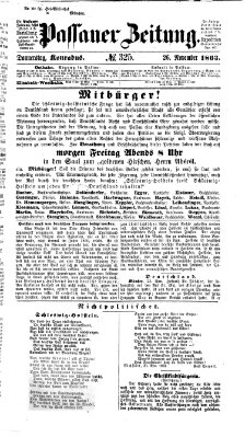 Passauer Zeitung Donnerstag 26. November 1863